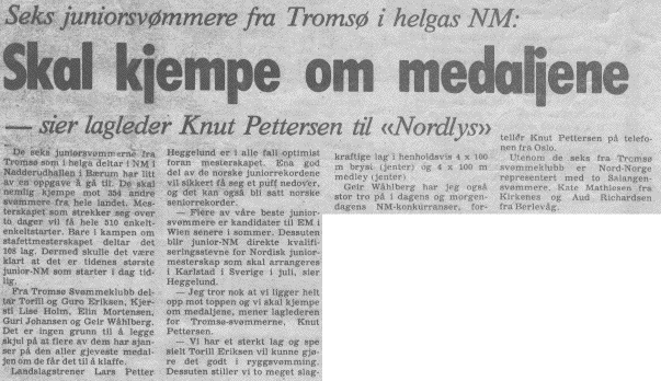 Knut Pettersen om NM-svommerne